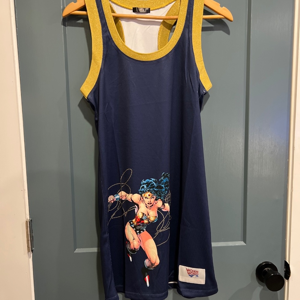 NUYU Collection Wonder Woman 75 Jersey Dress Size Women's Small New with Tags -